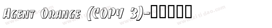 Agent Orange (COPY 3)字体转换